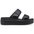 Sandália Crocs Brooklyn Sandal Low Wedge - Feminino PRETO