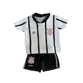 Kit do Corinthians Torcida Baby Bebê 031 S1 - Infantil BRANCO/PRETO