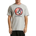 Camiseta Volcom Circle Stone Leaf - Masculina CINZA