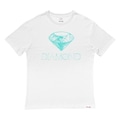 Camiseta Diamond Blue Print Oversize - Masculina BRANCO