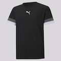 Camiseta Puma Team Rise - Infantil PRETO/BRANCO