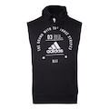 Camiseta Regata de Moletom com Capuz adidas Community Line JJ - Masculina PRETO