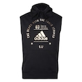 Camiseta Regata de Moletom com Capuz adidas Community Line JJ - Masculina PRETO