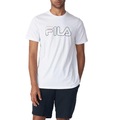 Camiseta Fila Letter Outline - Masculino BRANCO