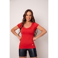 Camiseta Manalinda Básica - Feminina VERMELHO
