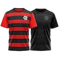 Kit Camisas do Flamengo Braziline - Shout + Confirm - 2 Unidades - Masculina VERMELHO/PRETO