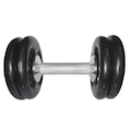 Dumbell IBJ Plastificado - 20Kg PRETO