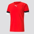 Camiseta Puma Team Rise - Juvenil VERMELHO