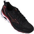 Tênis Mizuno Wave Dynasty 5 - Masculino PRETO/VERMELHO