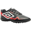 Chuteira Society Umbro Prisma+ - Adulto PRETO/LARANJA