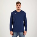 Camiseta Kappa Manga Longa Medena UV40+ - Masculina AZUL ESCURO