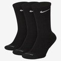 Meias Nike Everyday Plus Cushioned - Adulto - 3 Pares PRETO