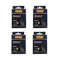 Kit de Câmara de Ar Pirelli 700cx28/45 Bico Fino Presta 60 mm - 4 Unds PRETO