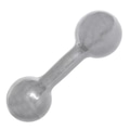 Halter Emborrachado Acte Sports S1 - 1Kg CINZA