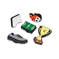Kit de Acessórios para Sandália Crocs Jibbitz Celebração Futebol - 5 Unds BRANCO