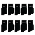 Kit de Meias Cano Curto Mash Esportiva com 10 Pares - Adulto PRETO