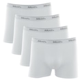 Kit Cueca Boxer Mash Algodão Elástico - 4 Unidades - Masculina BRANCO