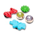 Kit Jibbitz Crocs Pedras e Laços - 5 unidades BRANCO