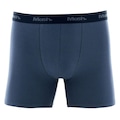Cueca Boxer Longa Mash Masculina Cotton Algodão Elástico AZUL/CINZA ESC