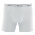 Cueca Boxer Longa Mash Algodão Cotton Elástico - Adulto BRANCO