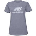 Camiseta New Balance Essentials Basic - Feminina CINZA