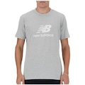 Camiseta New Balance Essentials Basic - Masculina CINZA