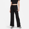 Calça Fleece Nike Sportswear Club Mid-Rise Wide - Feminina PRETO