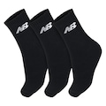 Kit Meias New Balance Lifestyle Basic com 3 Pares - 39 a 42 - Adulto NAO SE APLICA
