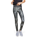 Calça Legging Under Armour HeatGear Armour Branded Waistband Printed - Feminina CINZA