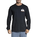 Camiseta Quiksilver Omni Logo Manga Longa - Masculina PRETO