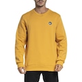 Blusão de Moletom sem Capuz Quiksilver Transfer Round - Masculino AMARELO