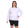 Camisa Térmica Dellas Fit Dry Fit Plus Size Manga Longa com Proteção Solar Uv - Feminina BRANCO