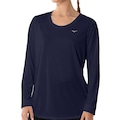 Camiseta Manga Longa Mizuno Energy - Feminina AZUL ESCURO