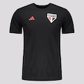 Camisa do São Paulo Concentração 2023 adidas - Masculina PRETO