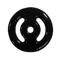Par de Anilha Nova Era Emborrachada Vazada - 4Kg PRETO