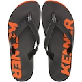 Chinelo Kenner Red Logo - Masculino PRETO/LARANJA