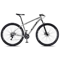 Bicicleta Aro 29 KRW R27 Alumínio - Freio a Disco - Câmbio Sunrun - 27 Velocidades - Unissex PRATA/PRETO