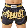 Shorts de Muay Thai Spank - Adulto PRETO/OURO