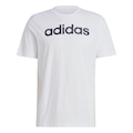 Camiseta Adidas Logo Linear Masculina IC9276 BRANCO/PRETO