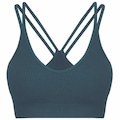 Top Fitness com Bojo Lupo AF LS Canelado - Feminino VERDE
