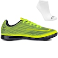 Chuteira Futsal Topper Slick Iv + Par de Meias - Adulto AMARELO/PRETO