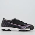 Chuteira Society Mizuno Alfa Select As - Adulto PRETO