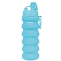 Garrafa Gold Sports Silicone Walk Retrátil Dobrável Portátil - 500ml AZUL