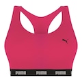 Top Fitness Puma Nadador com Bojo - Feminino ROSA ESC/PRETO