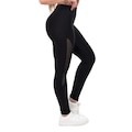 Calça Arrastão Legging Belmento Detalhe Rede Academia Fitness Suplex - Feminina - 2 Unidades PRETO