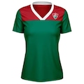 Camiseta do Fluminense Braziline Mana - Feminina VERDE/BRANCO