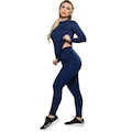 Conjunto Térmico MVB Modas Segunda Pele UV - Feminino AZUL