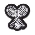 Jibbitz Crocs Raquete de Tennis Patch BRANCO