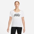 Camiseta Nike Dri-FIT Script - Feminina BRANCO