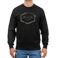 Blusão de Moletom sem Capuz RVCA Hawaiian Hex WT23 Masculino Preto PRETO